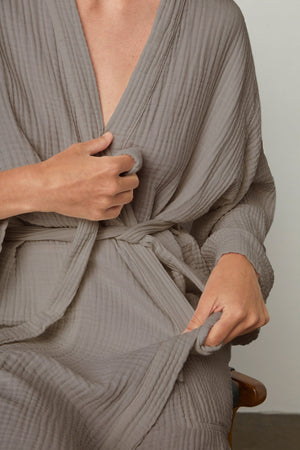 COTTON GAUZE ROBE - Velvet Staging 2.0