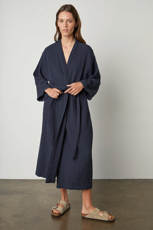 COTTON GAUZE ROBE - Velvet Staging 2.0