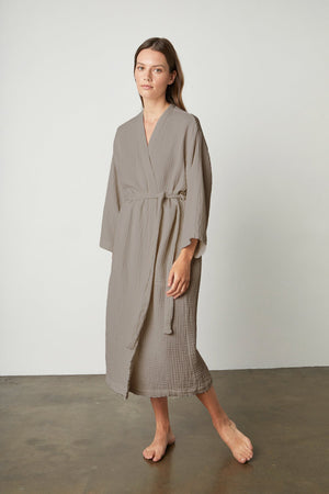 COTTON GAUZE ROBE - Velvet Staging 2.0