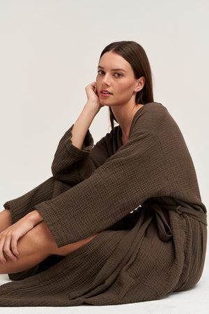 COTTON GAUZE ROBE - Velvet Staging 2.0