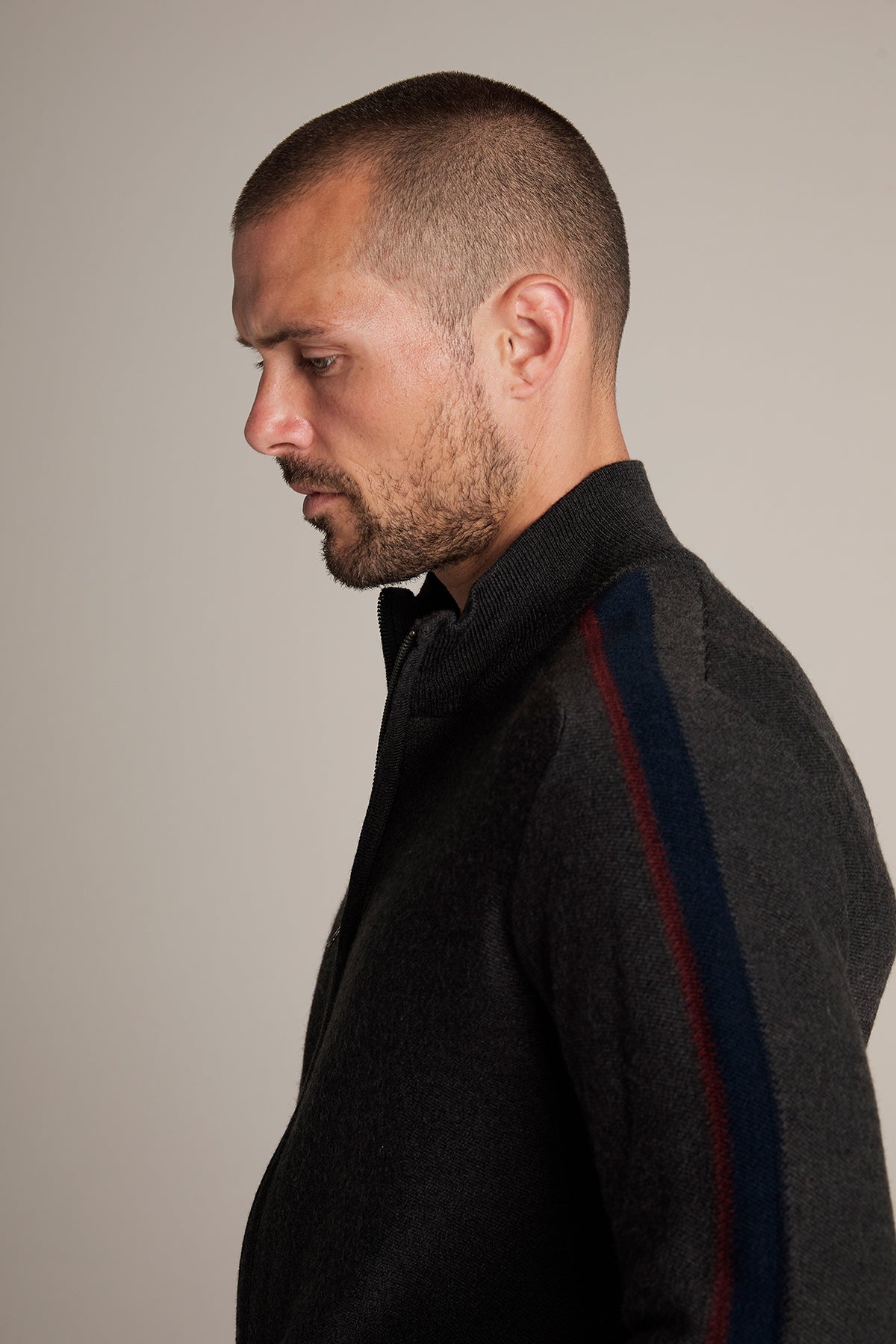 CRANE WOOL BLEND ZIP UP CARDIGAN - Velvet Staging 2.0