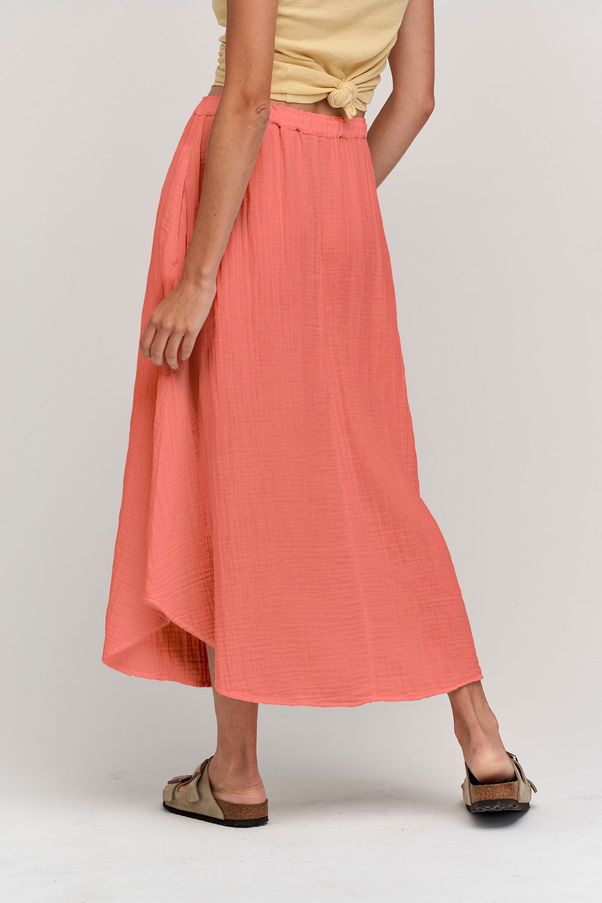 DANA COTTON GAUZE MIDI SKIRT - Velvet Staging 2.0-26916111777988