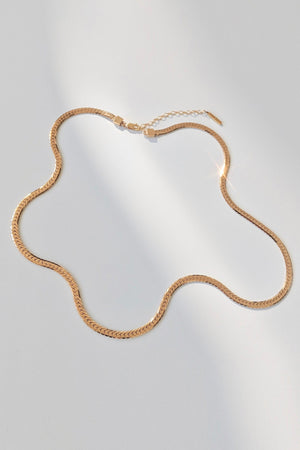 DANI GOLD HERRINGBONE CHAIN BY THATCH - Velvet Staging 2.0