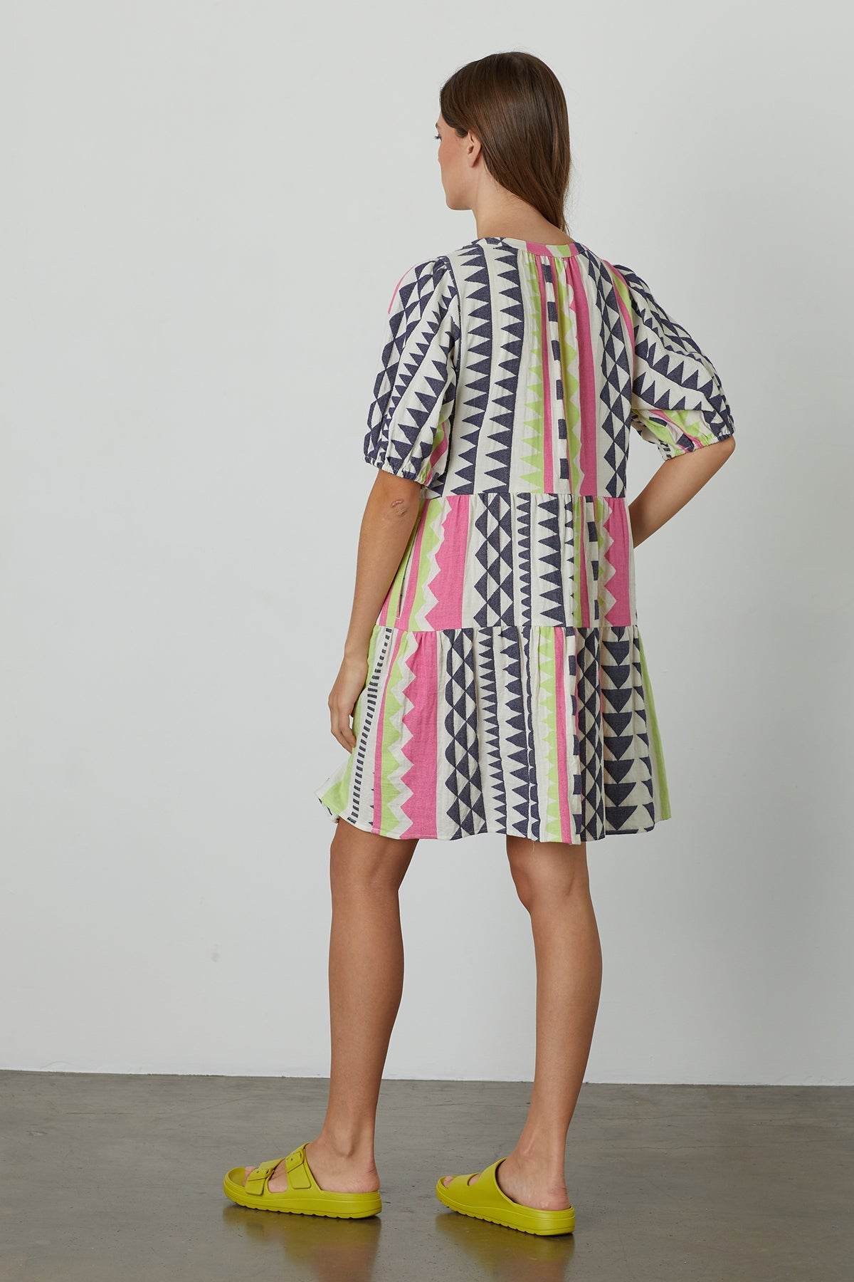 DANICA NEON JACQUARD DRESS - Velvet Staging 2.0