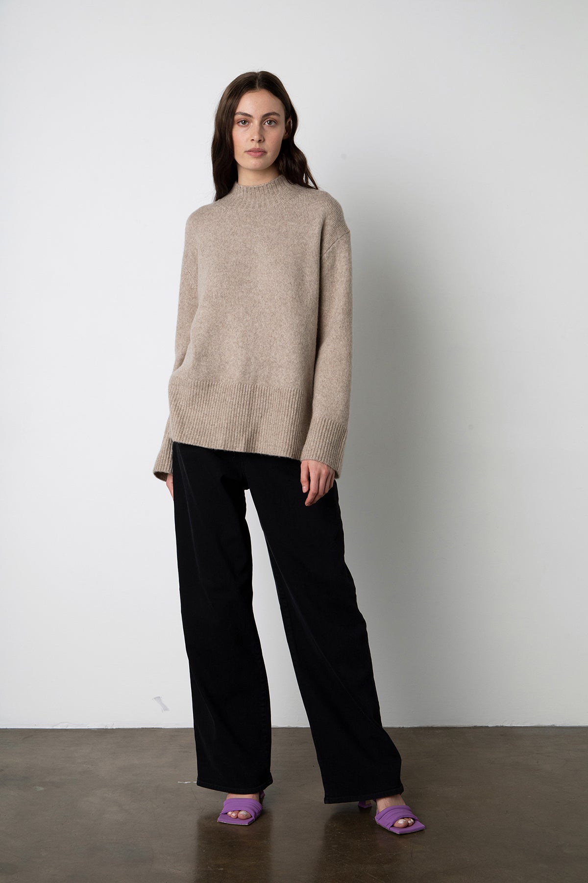 DANNY MOCK NECK SWEATER - Velvet Staging 2.0-26916108894404