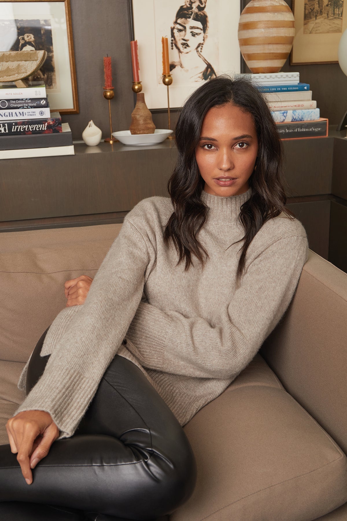 DANNY MOCK NECK SWEATER - Velvet Staging 2.0-26916108861636