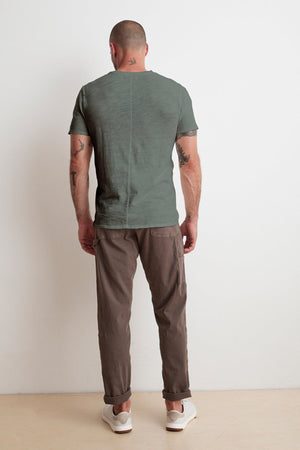 DAVY DISTRESSED SLUB TEE - Velvet Staging 2.0