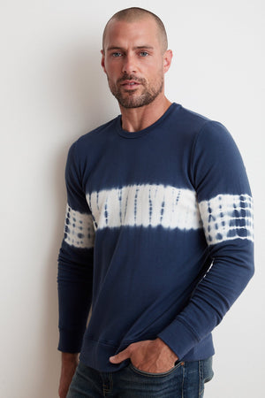 DEAN LUXE FLEECE TIE DYE PULLOVER - Velvet Staging 2.0