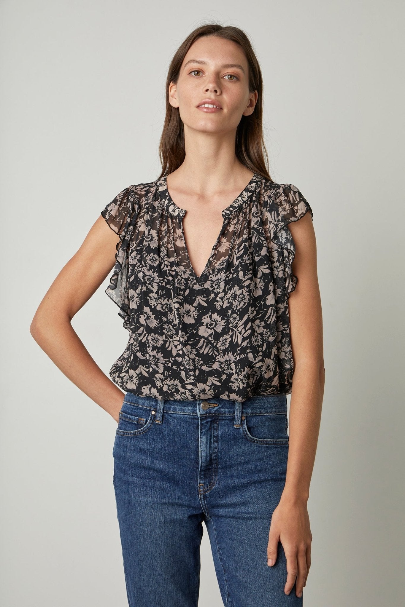 DEMI PRINTED BLOUSE - Velvet Staging 2.0-26916113154244
