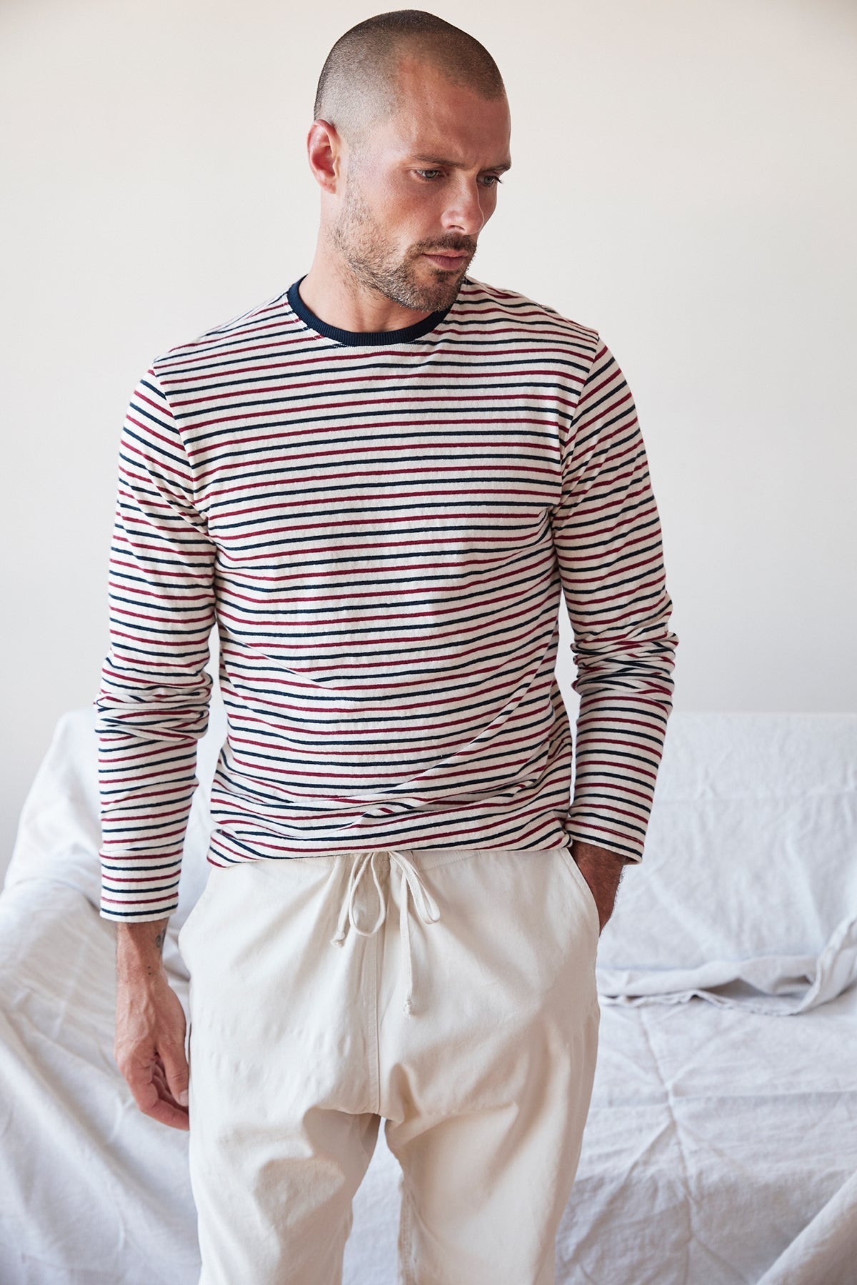 DESMOND STRIPED TEE - Velvet Staging 2.0