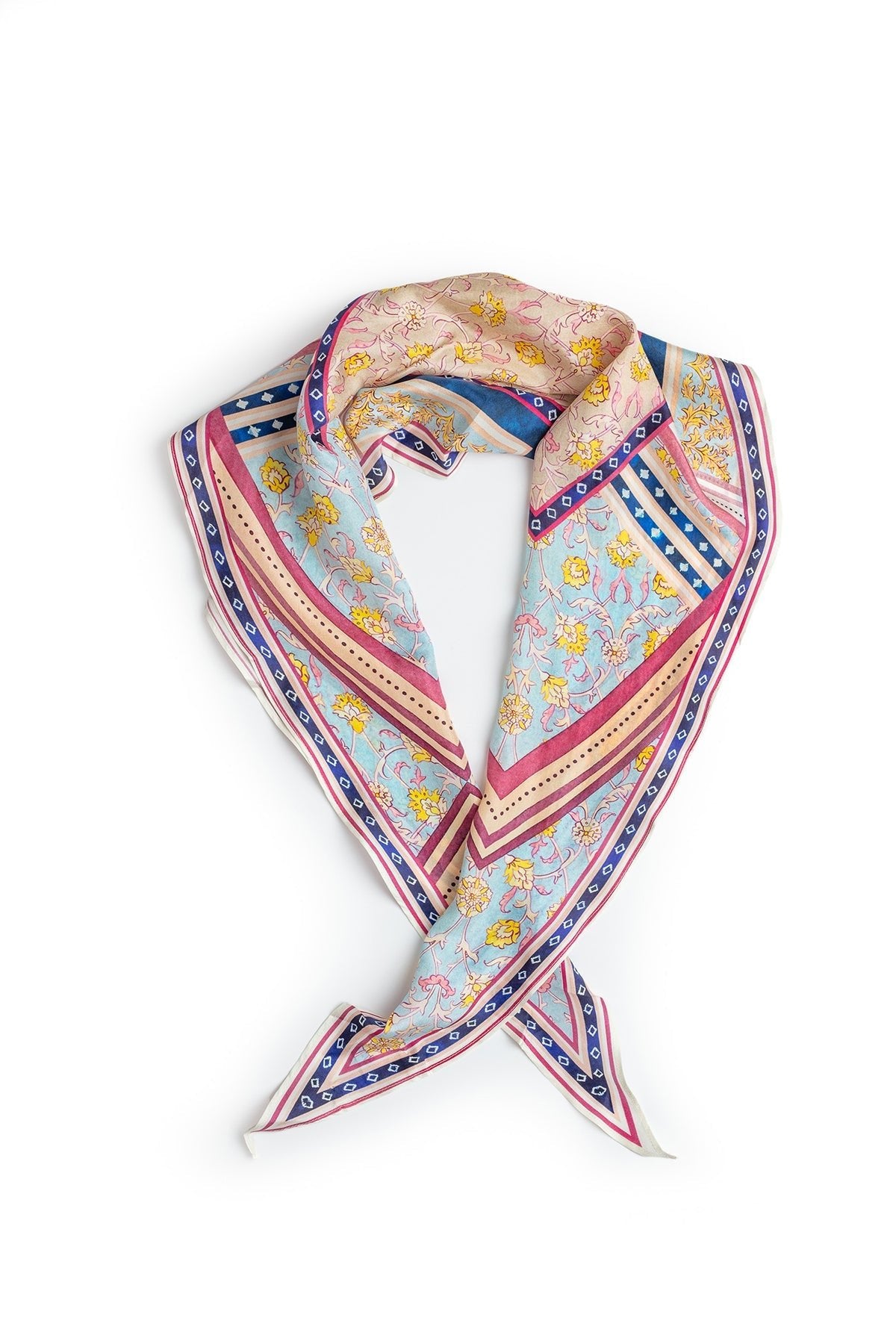 DIAMOND SHAPE SILK SCARF - Velvet Staging 2.0