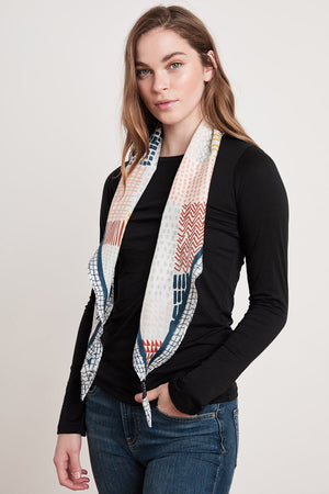 DIAMOND SHAPE SILK SCARF - Velvet Staging 2.0