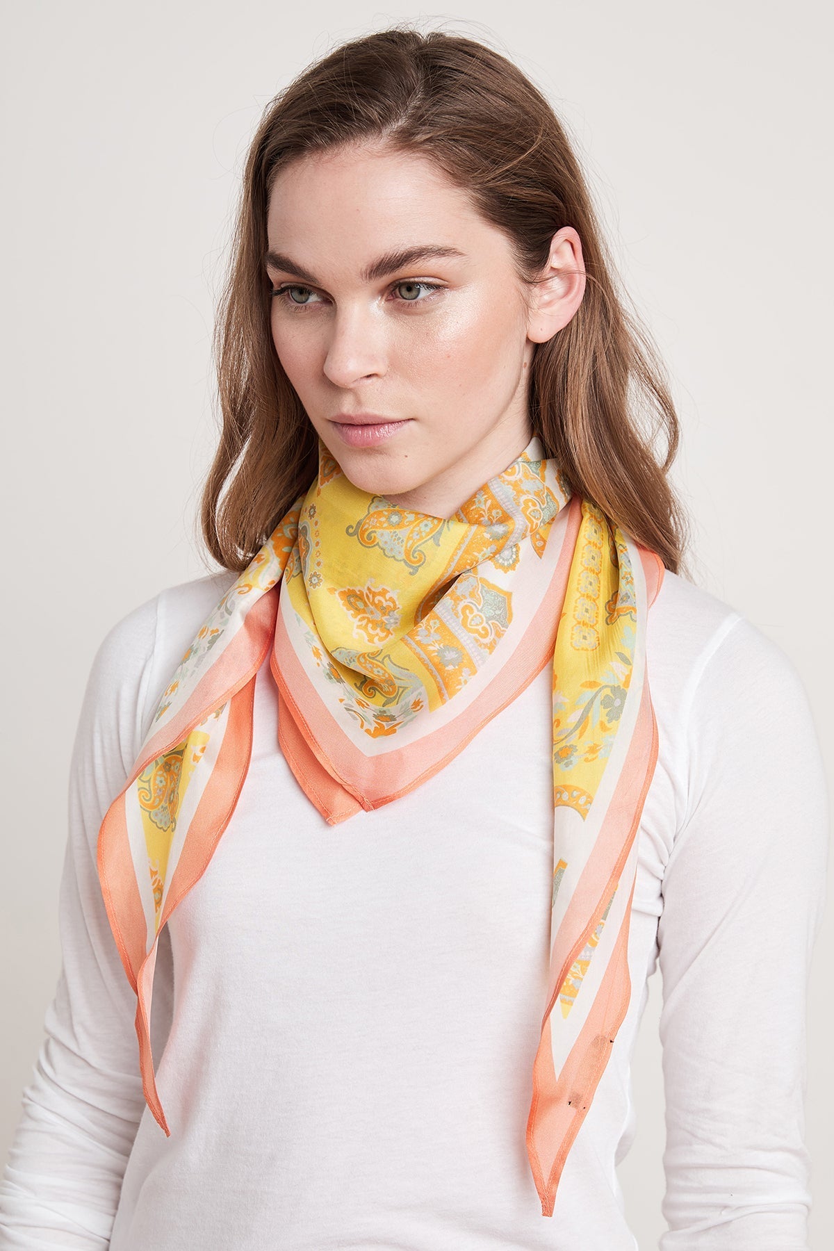 DIAMOND SHAPE SILK SCARF - Velvet Staging 2.0-26916119511236