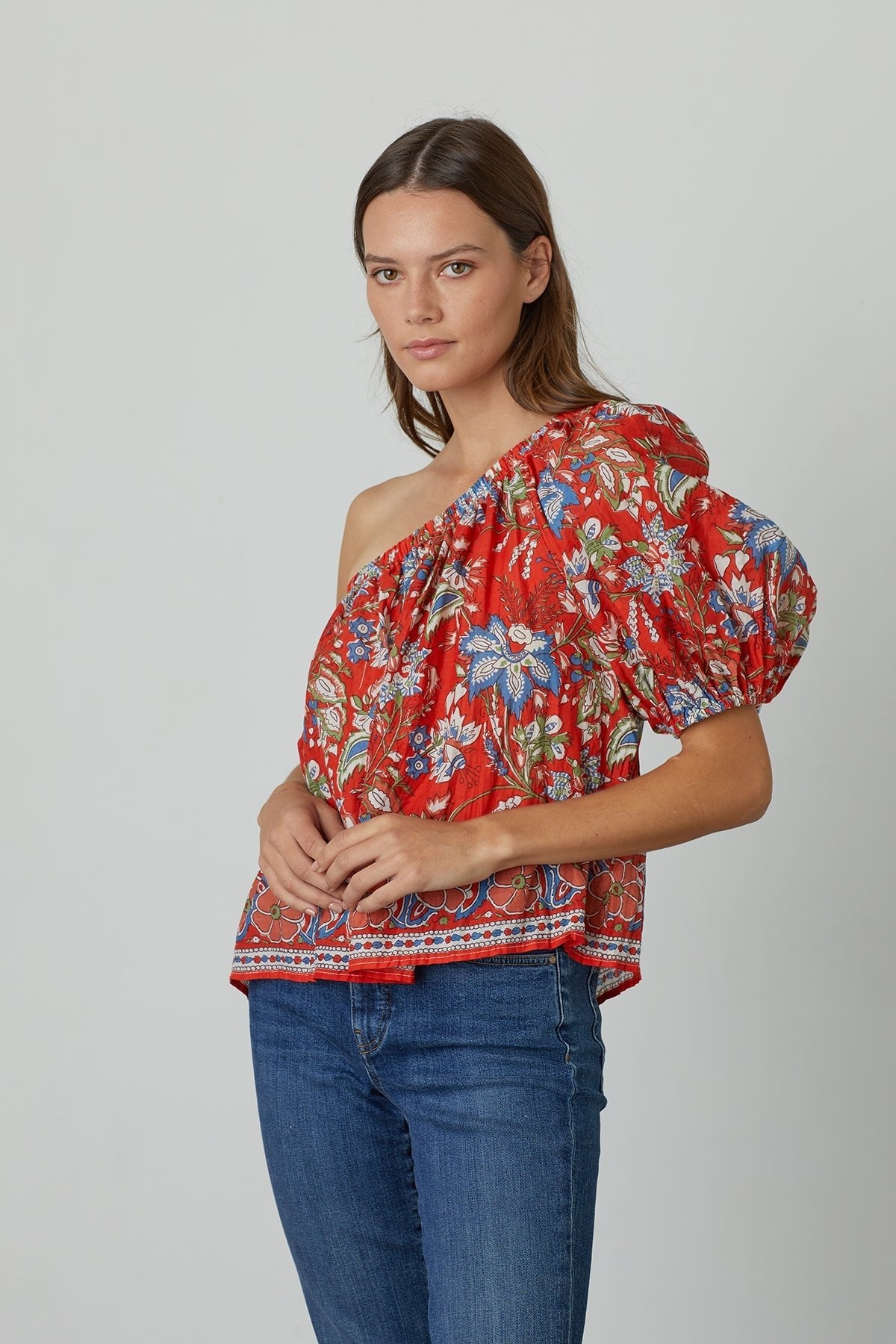 DIANA ONE SHOULDER PRINTED TOP - Velvet Staging 2.0-26916115546308