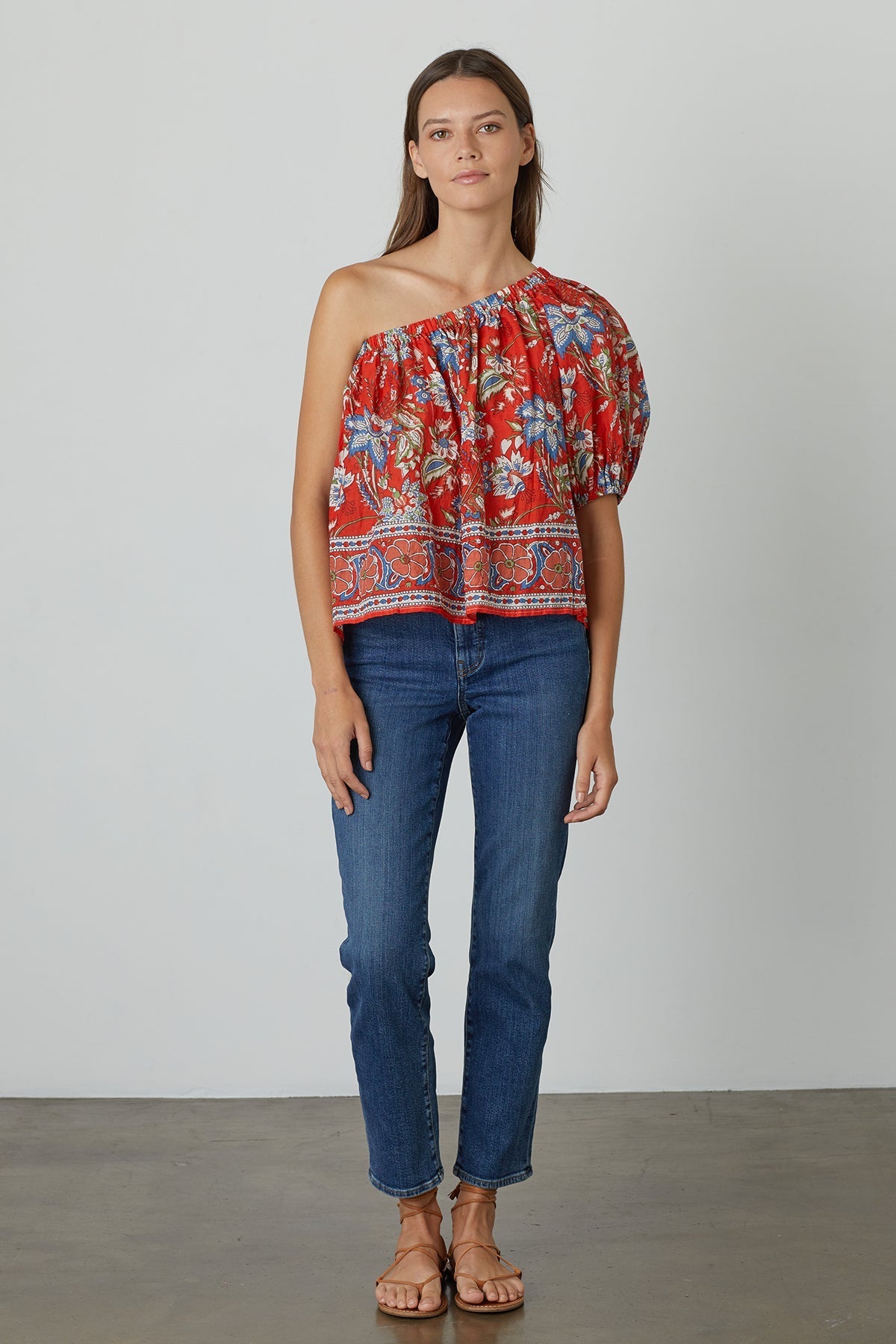 DIANA ONE SHOULDER PRINTED TOP - Velvet Staging 2.0-26916115513540