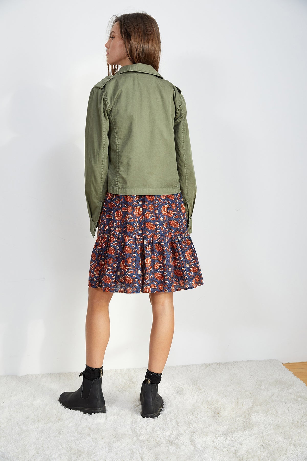 DIXIE CROPPED ARMY JACKET - Velvet Staging 2.0