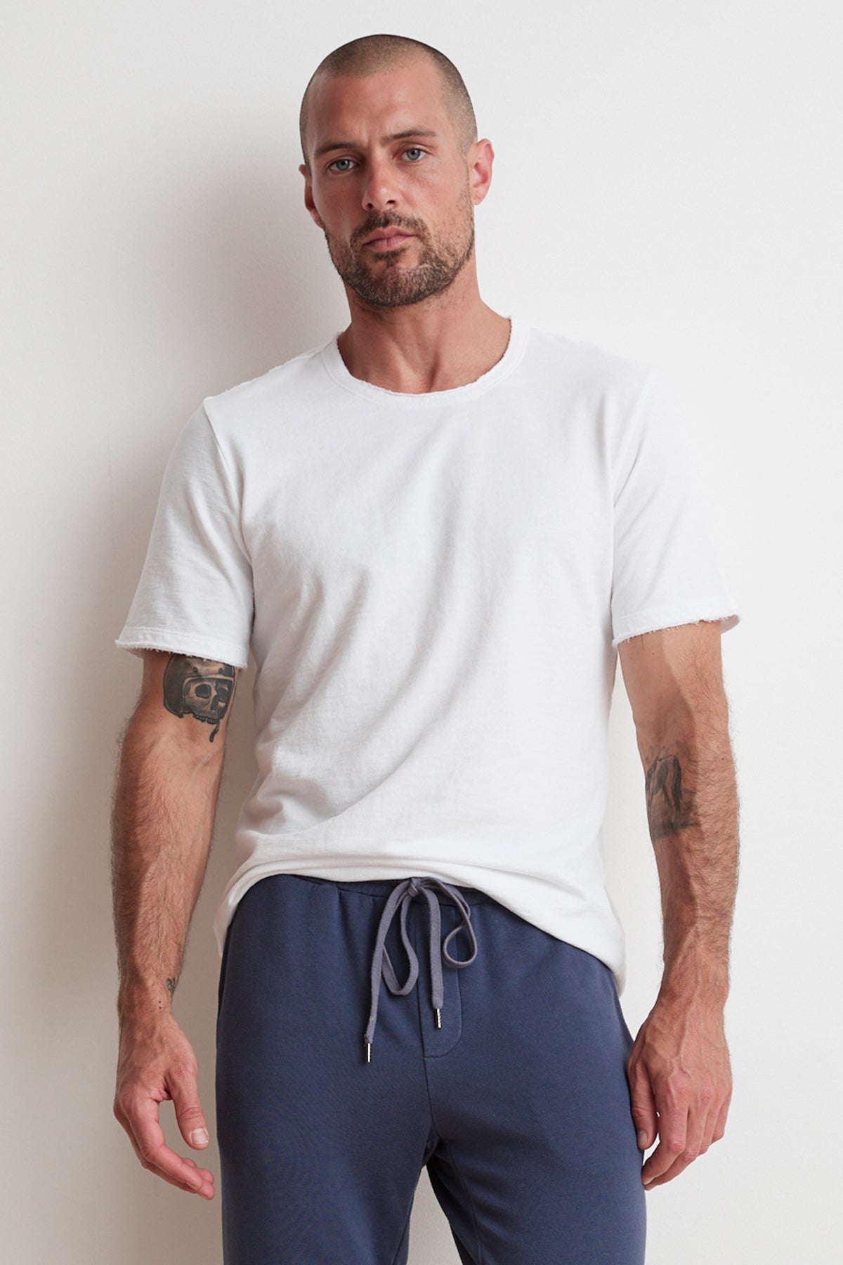 DOM MICRO TERRY CREW TEE - Velvet Staging 2.0
