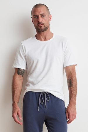 DOM MICRO TERRY CREW TEE - Velvet Staging 2.0