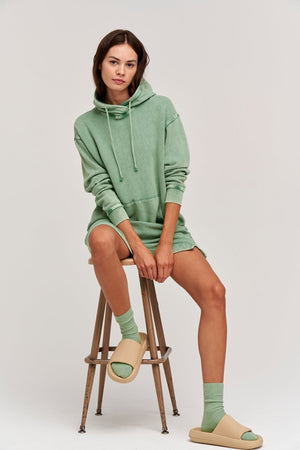 DORTHY SWEATSHIRT HOODIE DRESS - Velvet Staging 2.0