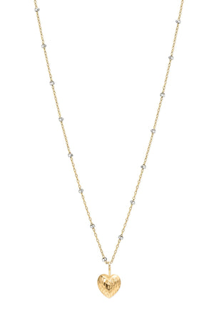 DOUBLE FACE HEART NECKLACE BY PHYLLIS AND ROSIE - Velvet Staging 2.0