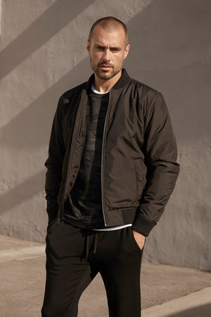 DOUGAL BOMBER JACKET Velvet by Graham & Spencer