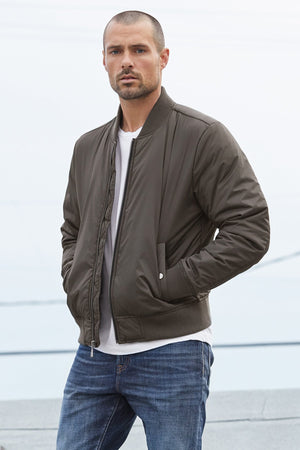 DOUGAL BOMBER JACKET Velvet by Graham & Spencer