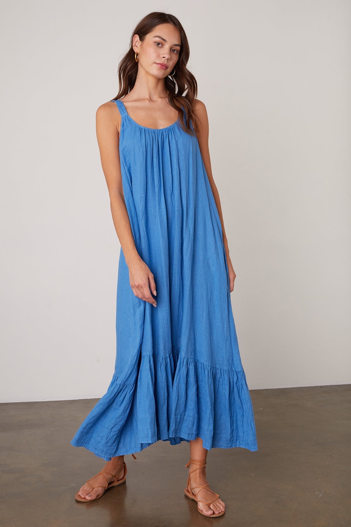 ELARA LINEN TANK DRESS - Velvet Staging 2.0-26916125540548
