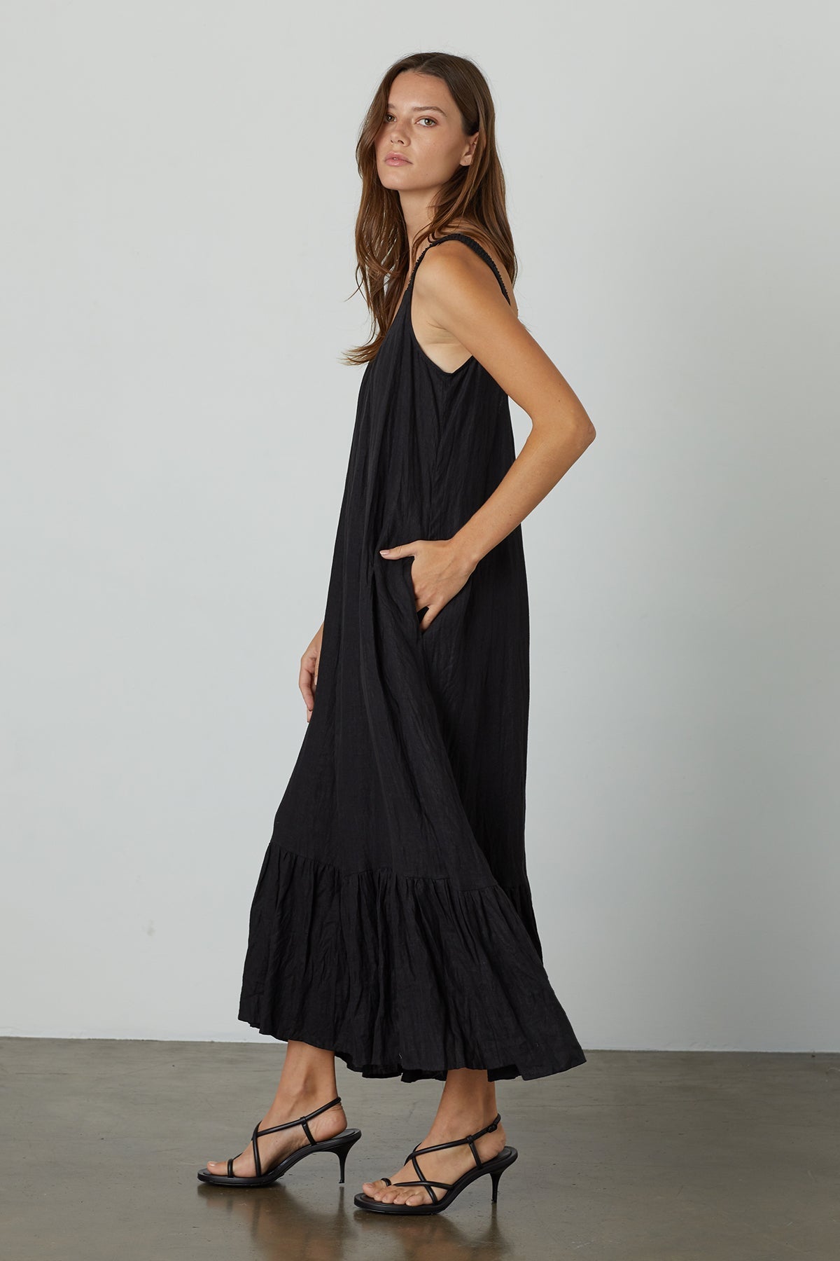 ELARA LINEN TANK DRESS - Velvet Staging 2.0-26916125475012