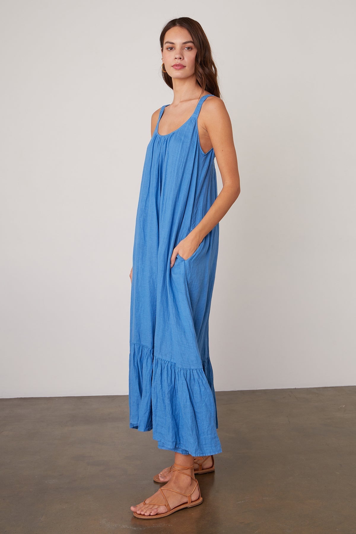 ELARA LINEN TANK DRESS - Velvet Staging 2.0