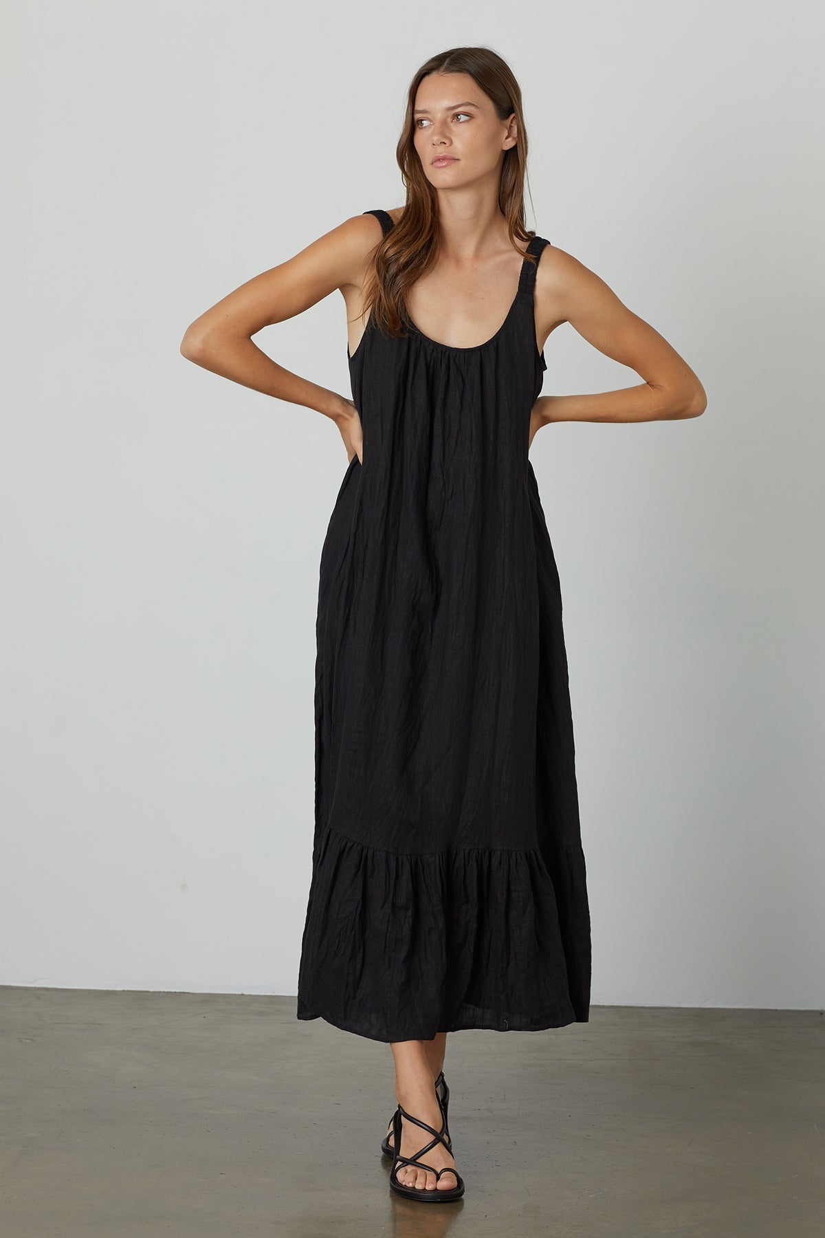 ELARA LINEN TANK DRESS - Velvet Staging 2.0-26916125376708