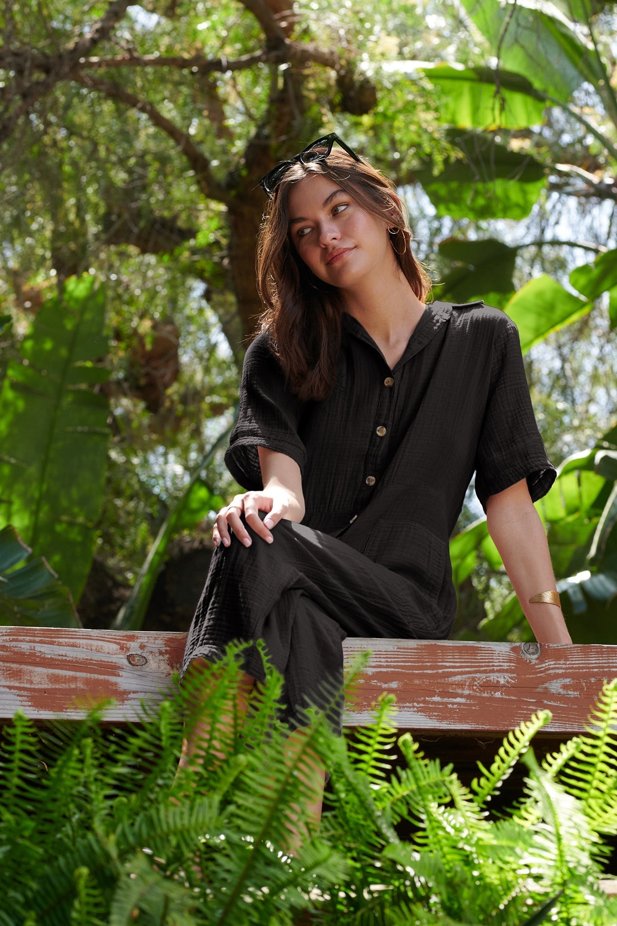 ELIA COTTON GAUZE JUMPSUIT - Velvet Staging 2.0