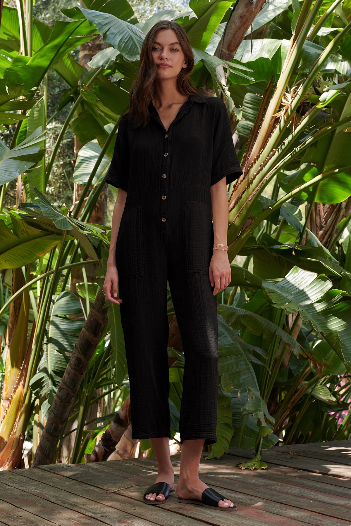 ELIA COTTON GAUZE JUMPSUIT - Velvet Staging 2.0-26916126556356