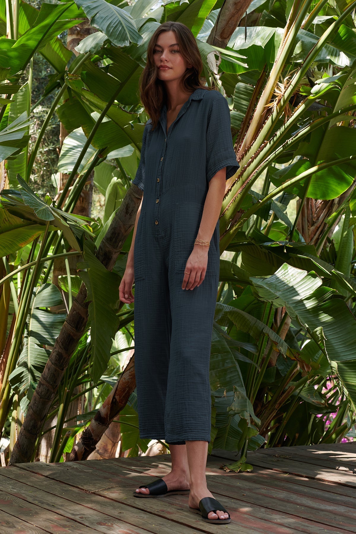 ELIA COTTON GAUZE JUMPSUIT - Velvet Staging 2.0