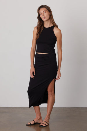 ELLA MIDI SKIRT - Velvet Staging 2.0