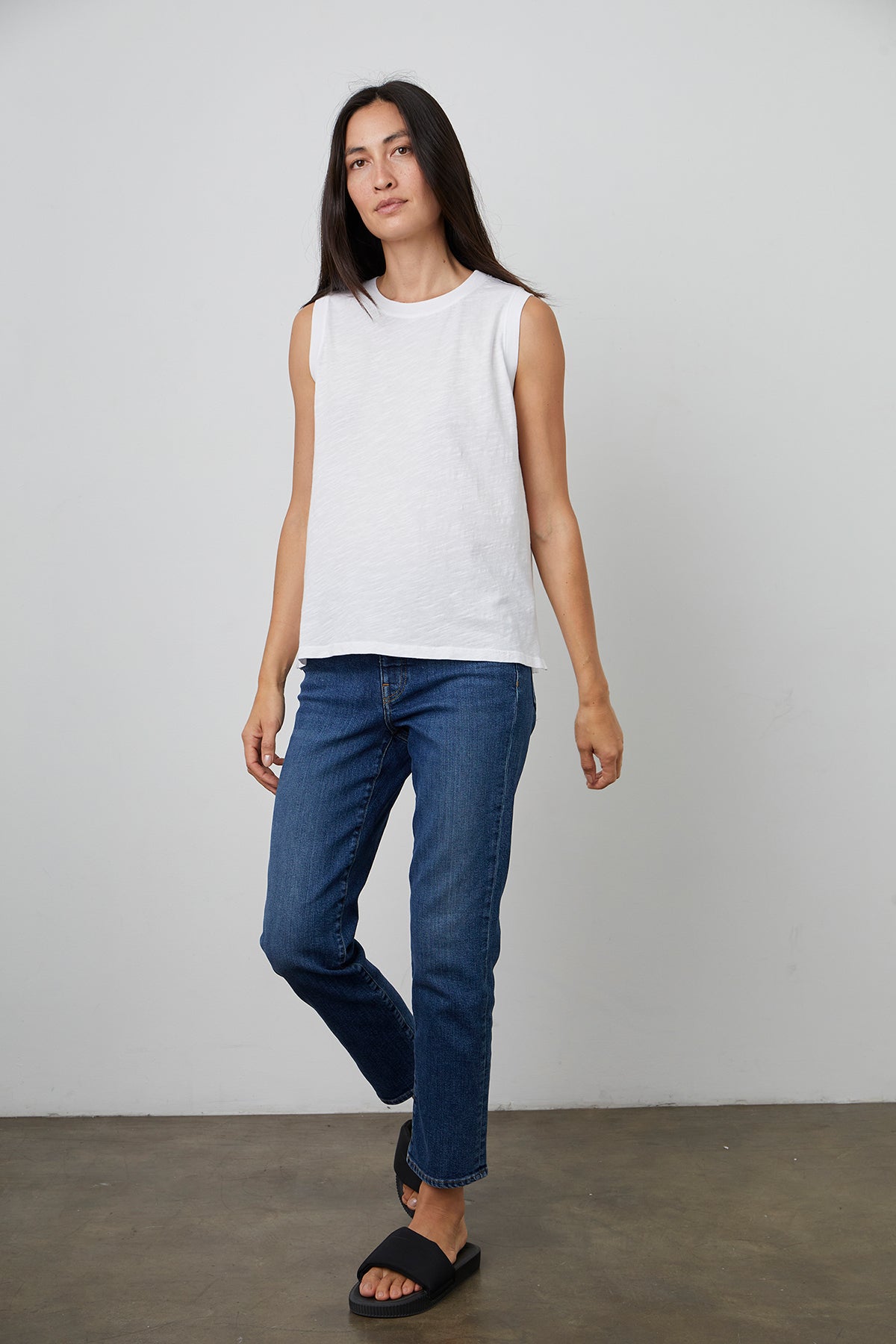 ELLEN VINTAGE SLUB TANK TOP - Velvet Staging 2.0-26916131242180