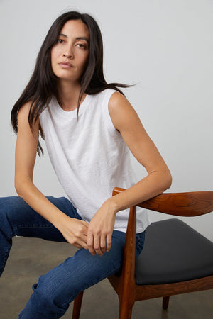 ELLEN VINTAGE SLUB TANK TOP - Velvet Staging 2.0
