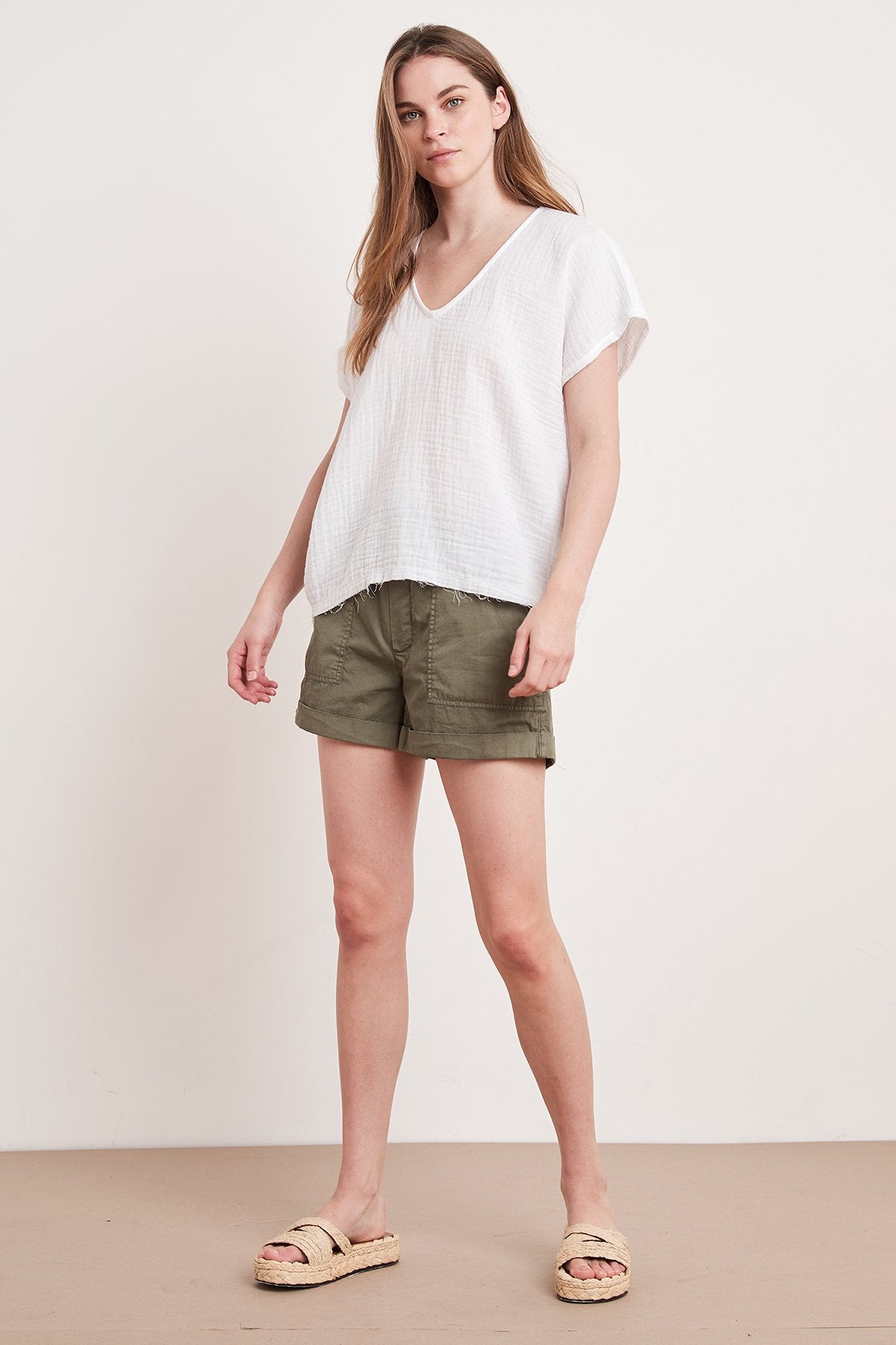 ELSA COTTON GAUZE TOP - Velvet Staging 2.0-26916127342788