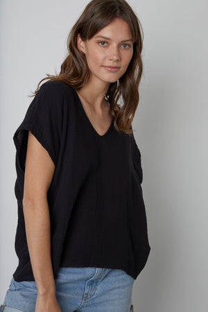 ELSA COTTON GAUZE TOP - Velvet Staging 2.0