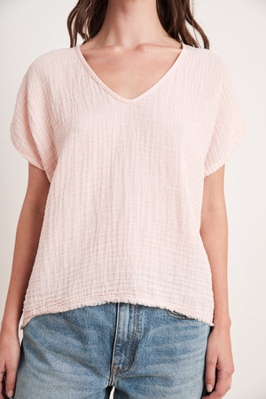 ELSA COTTON GAUZE TOP - Velvet Staging 2.0