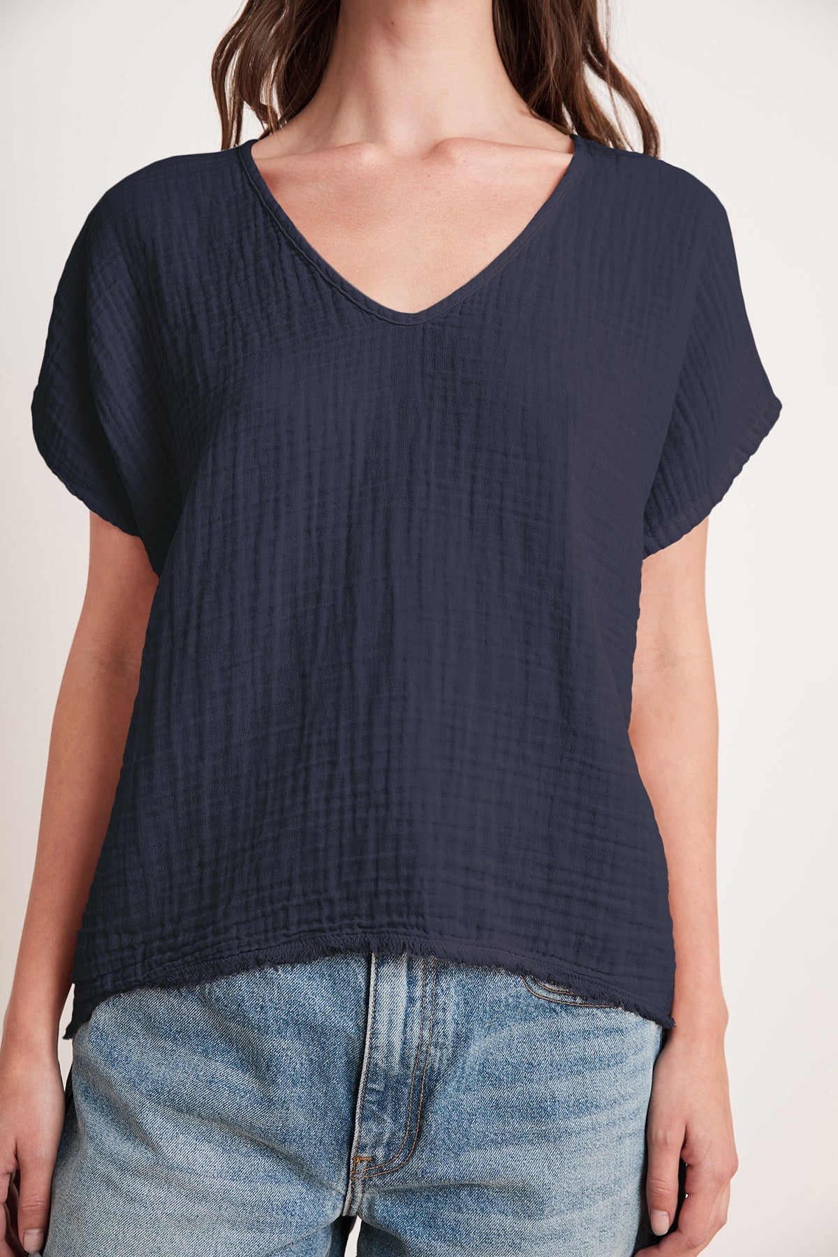 ELSA COTTON GAUZE TOP - Velvet Staging 2.0