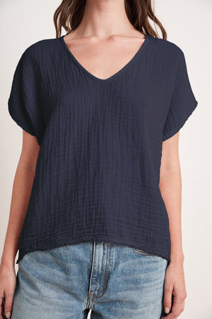 ELSA COTTON GAUZE TOP - Velvet Staging 2.0