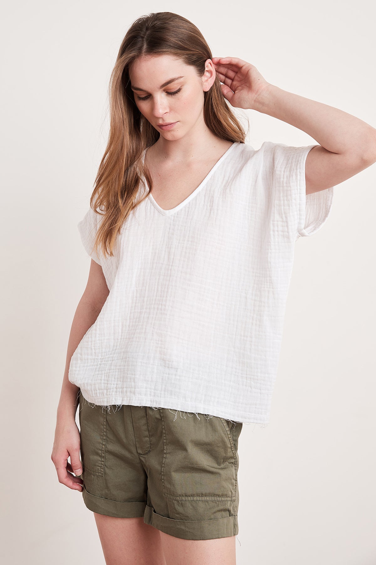 ELSA COTTON GAUZE TOP - Velvet Staging 2.0