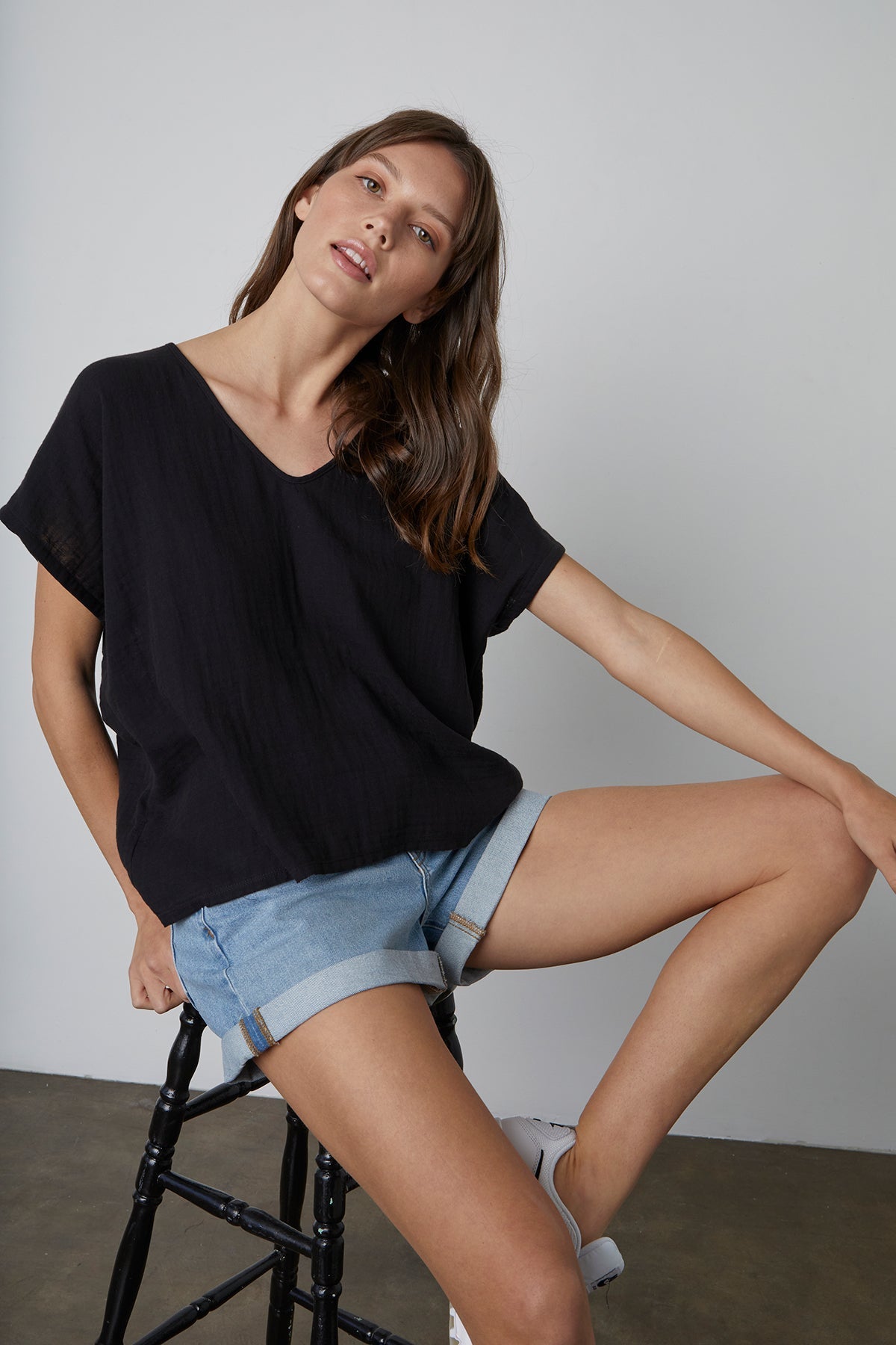 ELSA COTTON GAUZE TOP - Velvet Staging 2.0