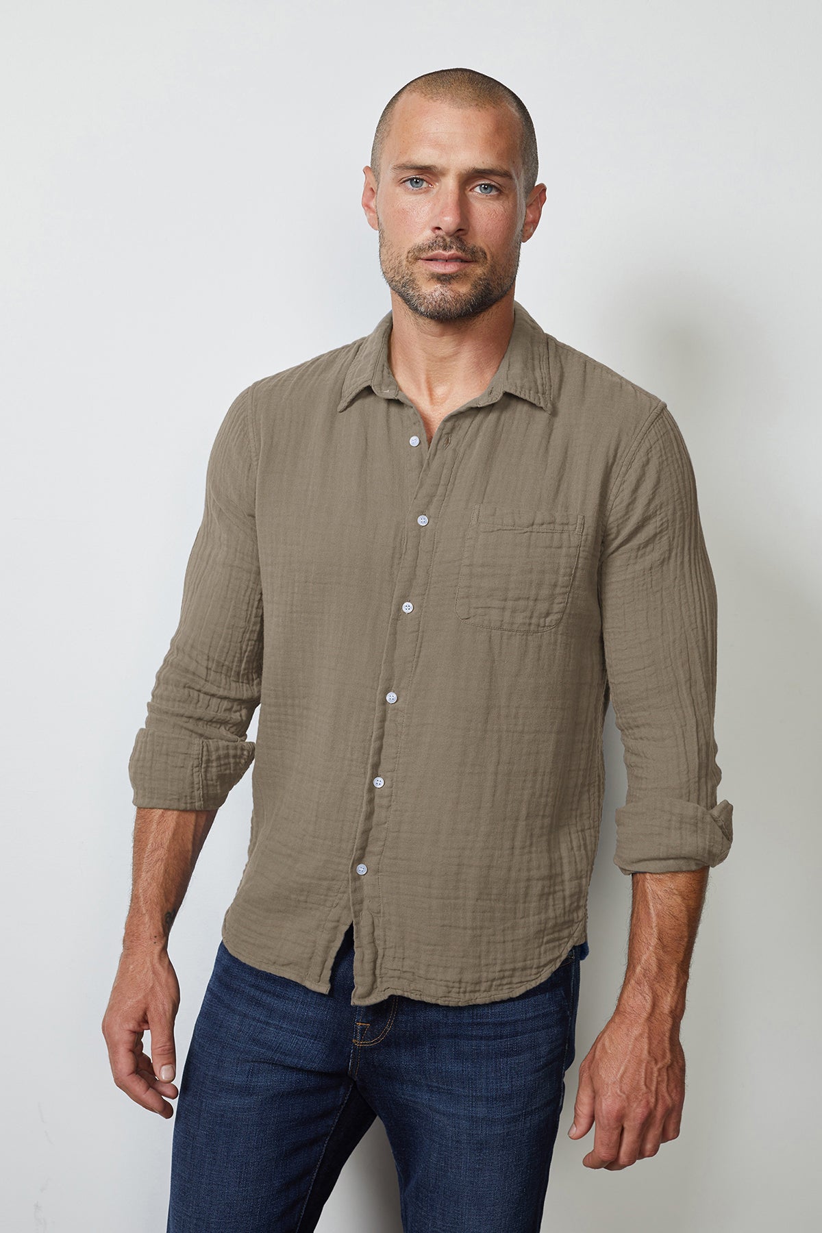 ELTON BUTTON-UP SHIRT - Velvet Staging 2.0