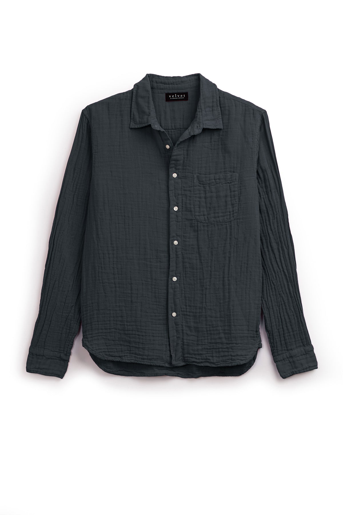 ELTON COTTON WOVEN BUTTON-UP SHIRT - Velvet Staging 2.0-26916135370948
