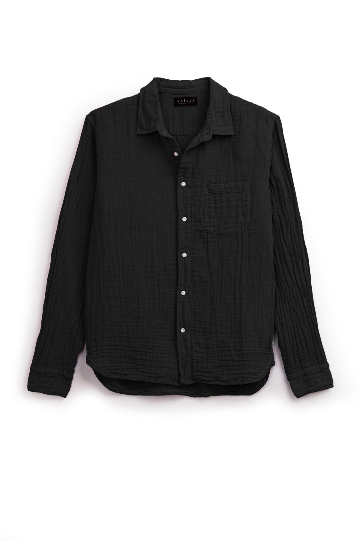 ELTON COTTON WOVEN BUTTON-UP SHIRT - Velvet Staging 2.0