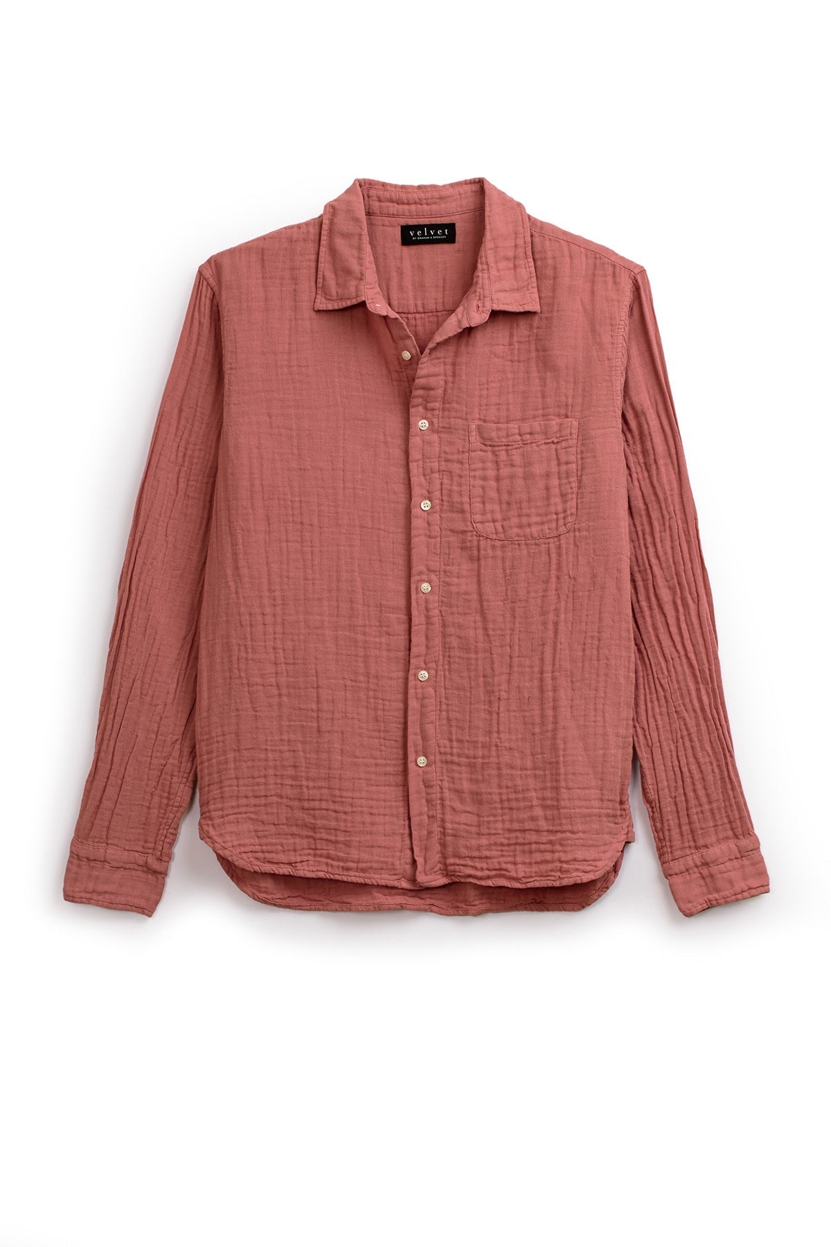 ELTON COTTON WOVEN BUTTON-UP SHIRT - Velvet Staging 2.0-26916135534788