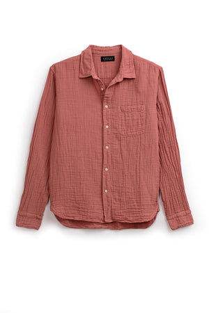 ELTON COTTON WOVEN BUTTON-UP SHIRT - Velvet Staging 2.0