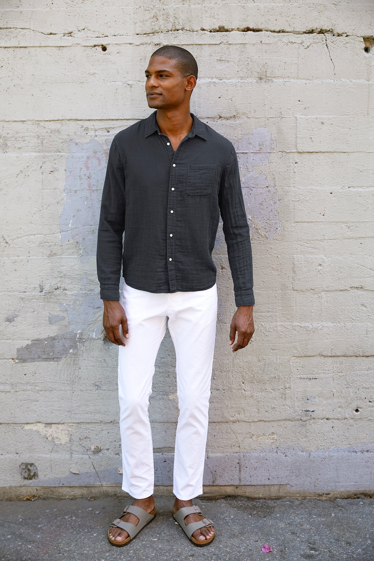 ELTON COTTON WOVEN BUTTON-UP SHIRT - Velvet Staging 2.0-26916134846660