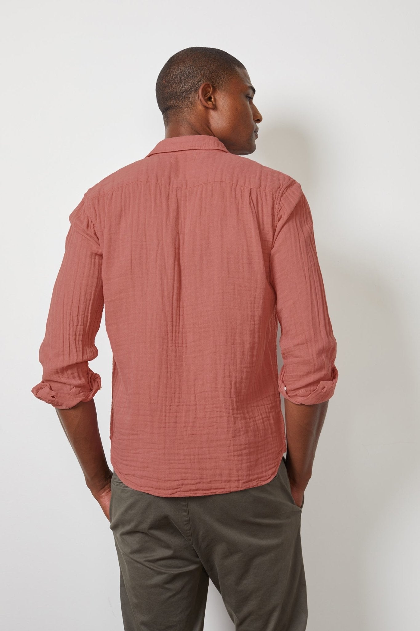 ELTON COTTON WOVEN BUTTON-UP SHIRT - Velvet Staging 2.0-26916129276100